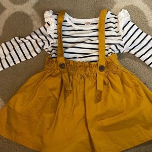 Toddler girls jumper with top